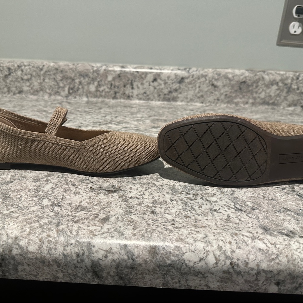 Kelly & Katie Taupe Mary Jane Flats - Picture 3 of 3